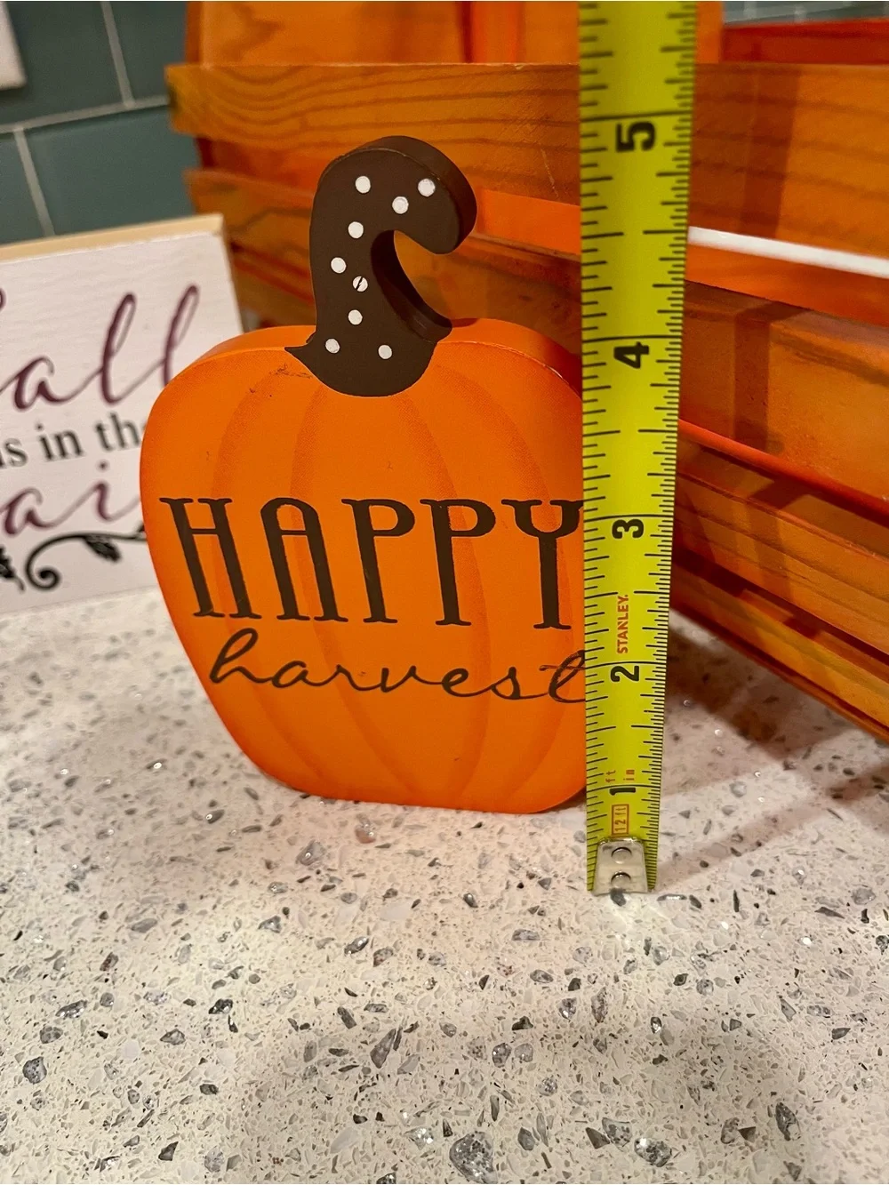Fall 'Happy Harvest' Orange, Rust, Brown Décor Home Accents